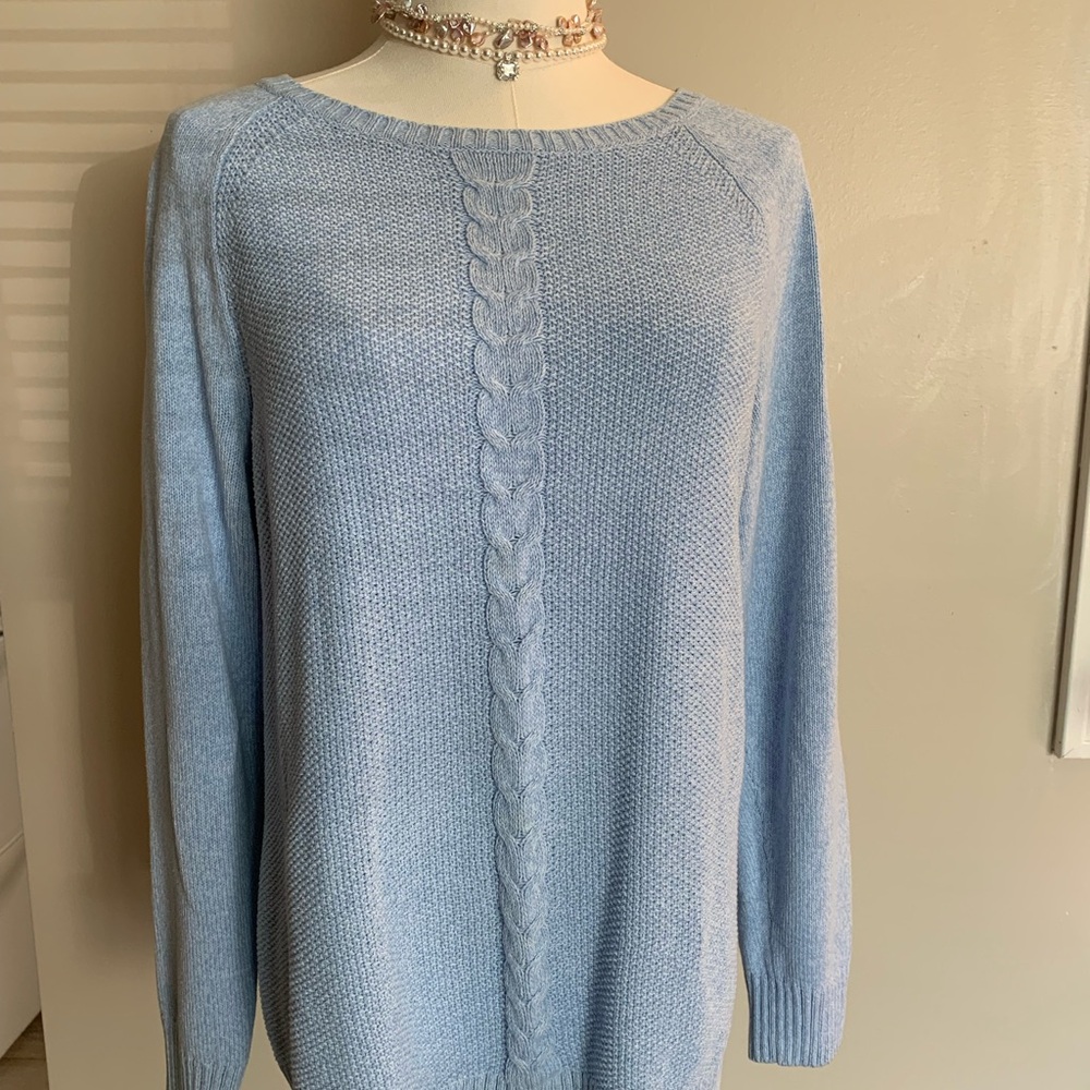 Scott Light Blue Crew Neck Sweater